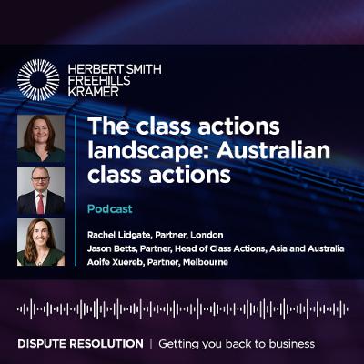 The class actions landscape: Australian class actions