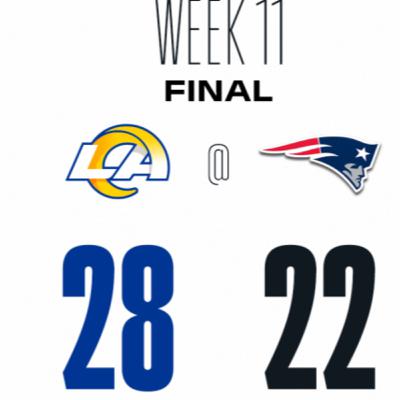 Rams Run Past The Patriots 28-22: Week 11 NFL Rants Rams Run Past The Patriots 28-22: Week 11 NFL Rants