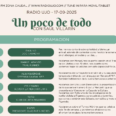 Un poco de todo nº28 - 17-09-25 - Radio Ujo con Saul Villarin