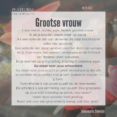 Grootse vrouw