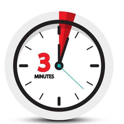 3 minutes Sunday