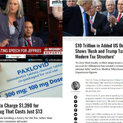Blame the rich for the deficit. Big Pharma attacks again. Jordan's 3rd embarrassing defeat. Blame the rich for the deficit. Big Pharma attacks again. Jordan's 3rd embarrassing defeat.