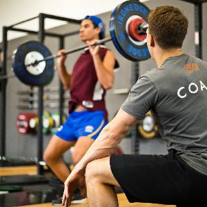 Marc talk to Strength and Conditioning coach Michael Crichton.