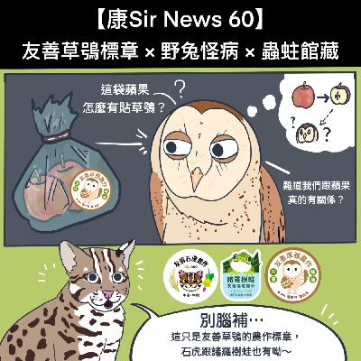 【康Sir News 60】友善草鴞標章 ×野兔怪病×蟲蛀館藏