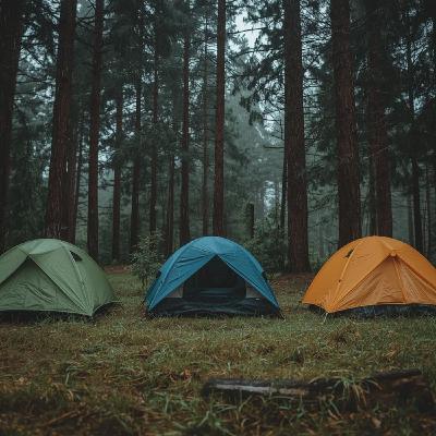 Campsite Tent Rain