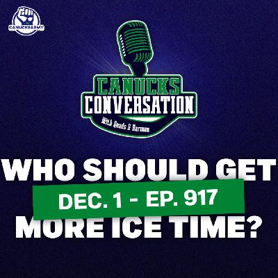 Dec. 1: Which young Canuck should get more ice time? ft. Jeff Paterson (ep. 917) Dec. 1: Which young Canuck should get more ice time? ft. Jeff Paterson (ep. 917)