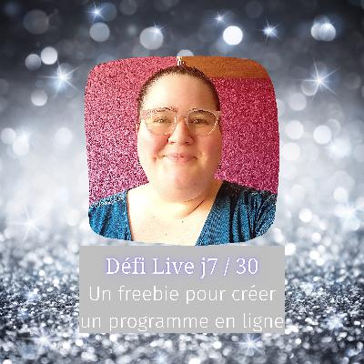 Replay Live 7/30 Un freebie pour créer un programme en ligne Replay Live 7/30 Un freebie pour créer un programme en ligne