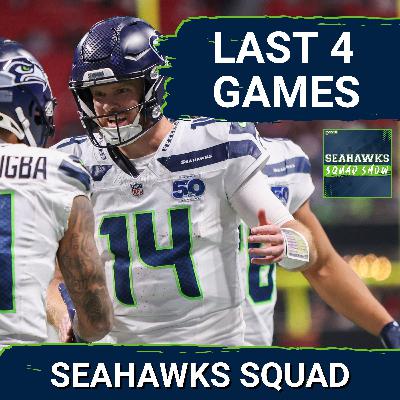 SEAHAWKS SQUAD SHOW: What do the Seattle Seahawks need to do with 4 GAMES LEFT in the season? SEAHAWKS SQUAD SHOW: What do the Seattle Seahawks need to do with 4 GAMES LEFT in the season?