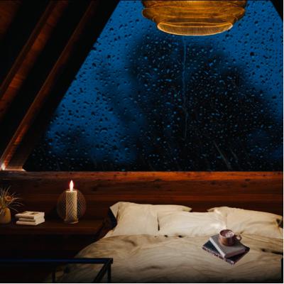 It's a Chilly Windy Night Outside This Attic Loft (a Cozy Rainy Night)
