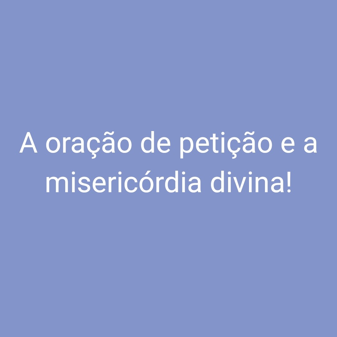 A oração de petição e a misericórdia divina episode artwork