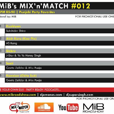 MIB MIX-N-MATCH #012 [ 85-90 BPM ] MIBROADSHOW-COM