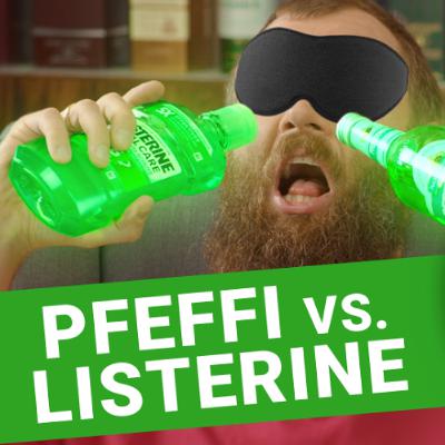 Pfeffi in der BLINDVERKOSTUNG