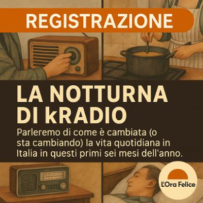 L’Ora Felice 18 giugno 2025 con Massimiliano Deliso e Carmelina Rotundo su kRadio Nazionale