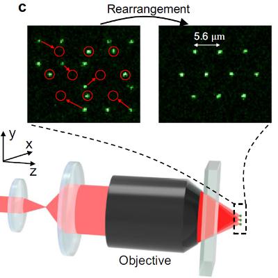 A fiber array architecture for atom quantum computing