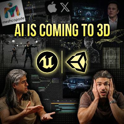 Unity & Unreal Engine Racing to Add AI 🚀, Tesla CyberCab & Apple AI Wearables