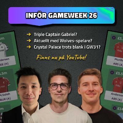 35. TC Gabriel? | In med Crystal Palace? | Inför Double Gameweek 26 | Fantasy Premier League 25/26 35. TC Gabriel? | In med Crystal Palace? | Inför Double Gameweek 26 | Fantasy Premier League 25/26