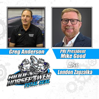 PRI 2024 - Greg Anderson,  PRI President Mike Good, and London Zapzalka