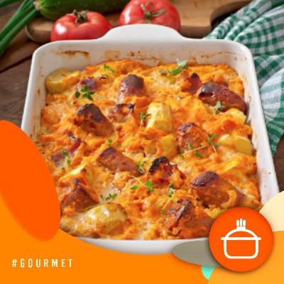 Alvorada Gourmet - Escondidinho de linguiça caipira e bacon