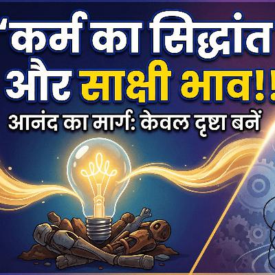 1/3/26 - कर्म का सिद्धांत और साक्षी भाव!! आनंद का मार्ग: केवल दृष्टा बनें!