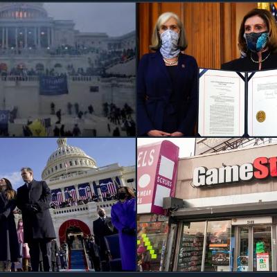 Insurrection, Impeachment, Inauguration, and Investment. What a month
