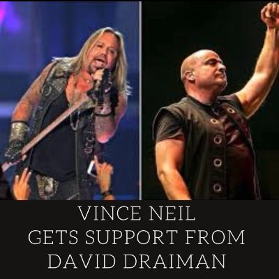 DISTURBED's David Draiman Is 'Proud' Of VINCE NEIL For 'Sounding Good' And 'Looking Healthy' On MÖTLEY CRÜE's Stadium Tour