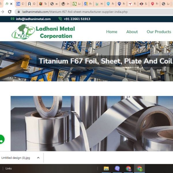 Titanium Sheet|Titanium Foil|Titanium Coil|Ball Valve|Titanium Tank -Ladhani Metal Corporation
