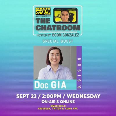 Dr. Gia Sison enters the Magic Chatroom with Boom Gonzalez