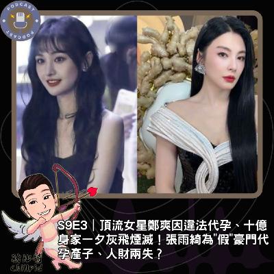 S9E3｜頂流女星鄭爽因違法代孕、十億身家一夕灰飛煙滅！張雨綺為"假"豪門代孕產子、人財兩失？