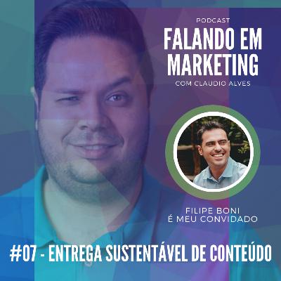 #07 - Falando em Marketing com Claudio Alves | Entrega Sustentável de Conteúdo