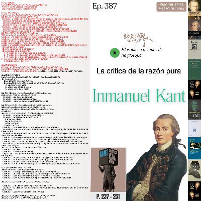 #387 LA CRÍTICA DE LA RAZÓN PURA #Día18 | Capítulo III: Fundamento de la distinción de todos los objetos en fenómenos y números