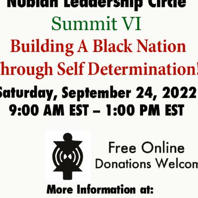 Honorable Minister Louis Farrakhan - Nubian Leadership Circle 9/24/2022 Honorable Minister Louis Farrakhan - Nubian Leadership Circle 9/24/2022