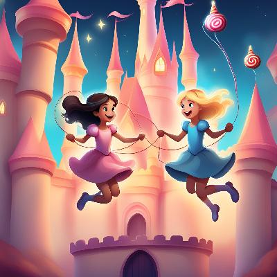 Au Pays des Bonbons Mila et Rosie jouent à la Corde à Sauter