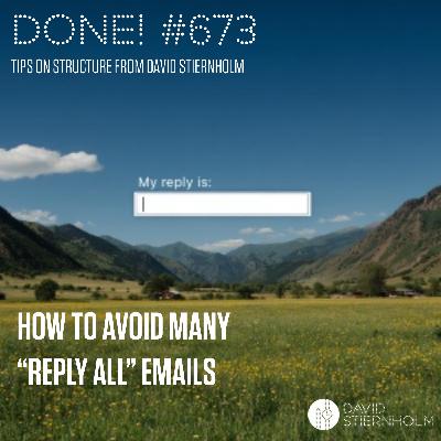 How to avoid many "Reply all" emails How to avoid many "Reply all" emails