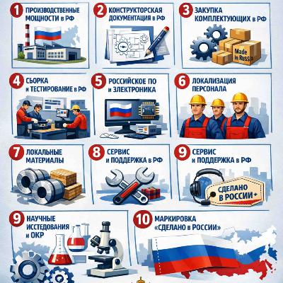 Топ 10 обязательных доказательств локализации продукции Топ 10 обязательных доказательств локализации продукции