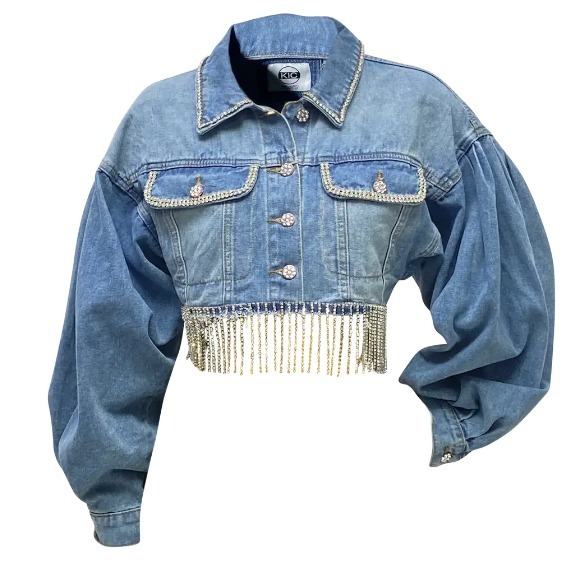 Get Your Crystal Denim Jacket Right Away