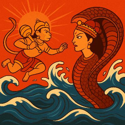 Hanuman and Surasa