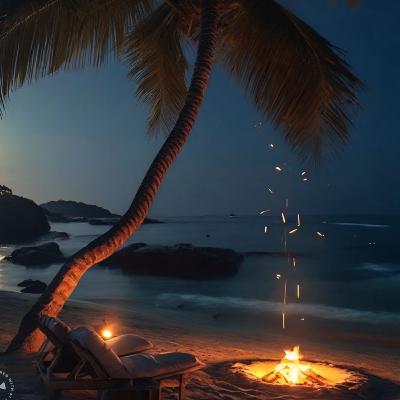 303. Relaxing Deep Beach Waves with Restorative Binaural Sounds & Reiki Bells + Forest Wind (9 Hours)