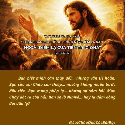 📖 [25/02/2026] Lời Chúa Hôm Nay – Thứ Tư Tuần 1 Mùa Chay Năm A