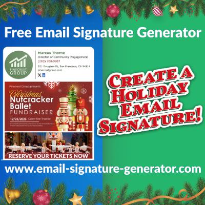 Professional Christmas and Holiday Email Signatures for Business
