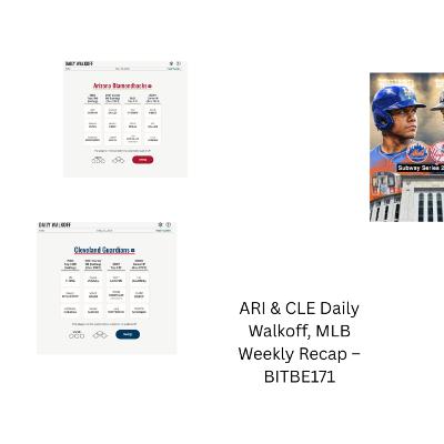 ARI and CLE Daily Walkoff, MLB Weekly Recap ARI and CLE Daily Walkoff, MLB Weekly Recap