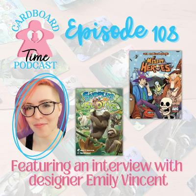 Cardboard Time Episode 108 - Surplus of Sloths, Misfit Heroes, and an interview with Emily Vincent of Pink Hawk Games Cardboard Time Episode 108 - Surplus of Sloths, Misfit Heroes, and an interview with Emily Vincent of Pink Hawk Games