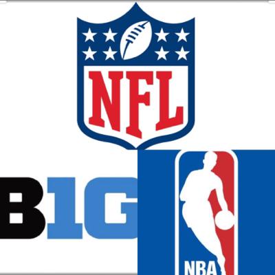NFL week 1, NBA playoffs and College football.
