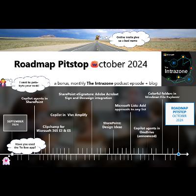 SharePoint roadmap pitstop October 2024 SharePoint roadmap pitstop October 2024