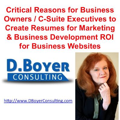 Business Owner Resumes for Increased ROI