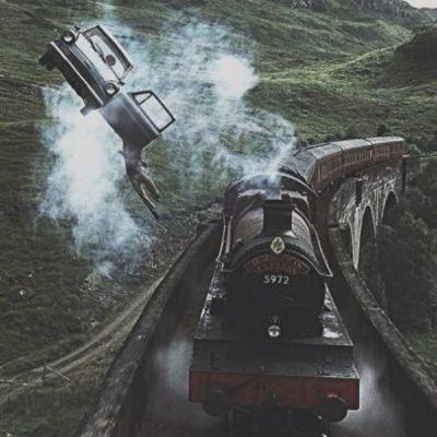 fred and george on the hogwarts express. fred and george on the hogwarts express.