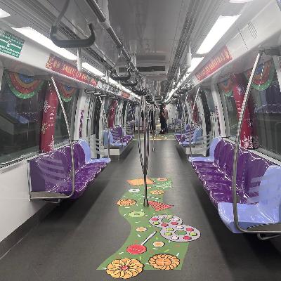 陆交局同南洋艺术学院和公共交通业者 携手推出圣诞主题列车 (20/11/2025)