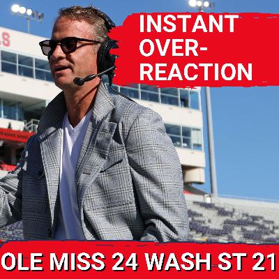 REACTION: Ole Miss BARELY AVOIDS DISASTER vs Washington State | 24-21 Escape