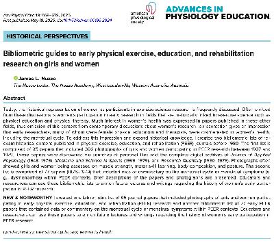 Early Exercise Researchers Did Not Ignore Women Early Exercise Researchers Did Not Ignore Women