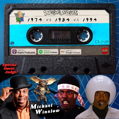 Star of Police Academy & Master of sounds, Michael Winslow guest judges this battle between 1974, 1984 & 1994!