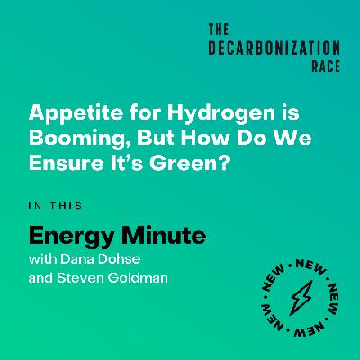 Energy Minute: Appetite for Hydrogen is Booming, But How Do We Ensure It's Green? Energy Minute: Appetite for Hydrogen is Booming, But How Do We Ensure It's Green?